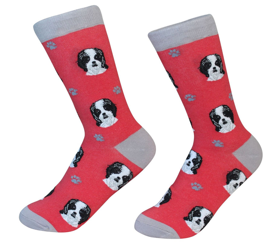 Black Shih Tzu Socks by Sock Daddy