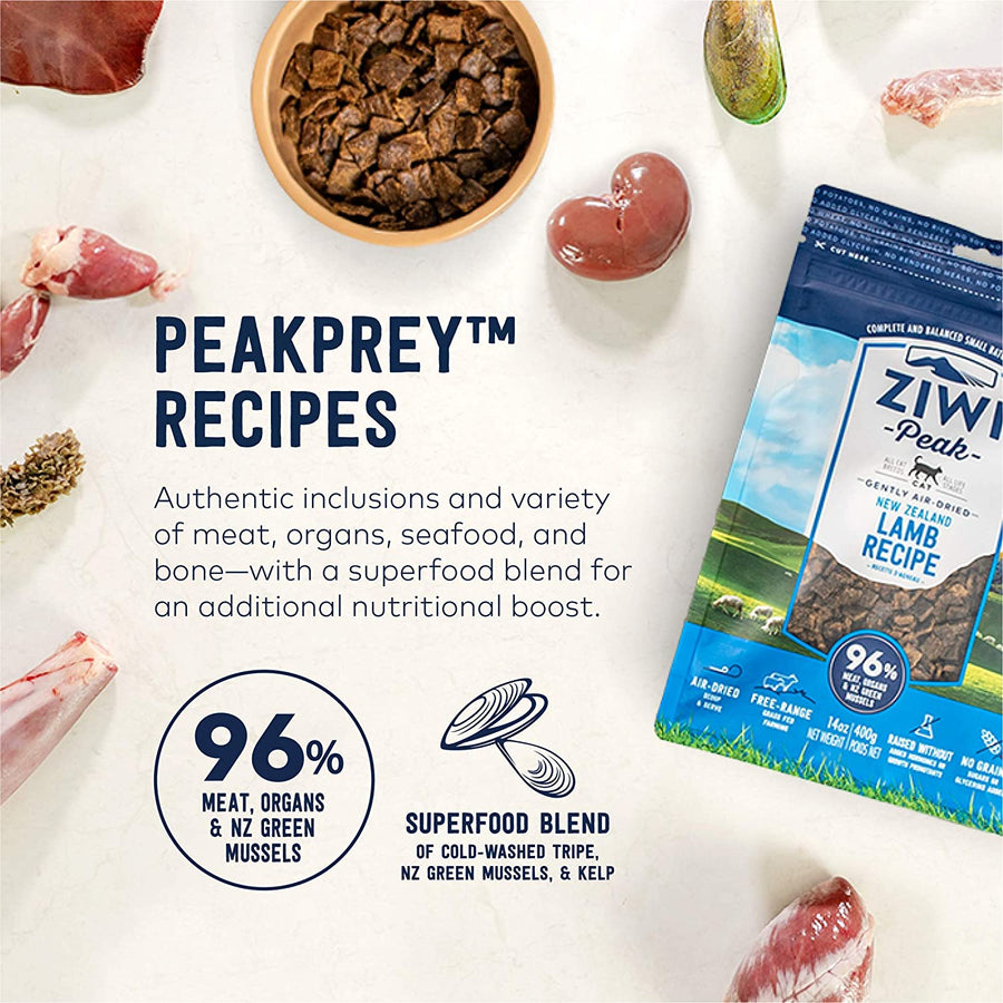 Ziwi Peak Air Dried Grain Free Mackerel & Lamb Cat Food