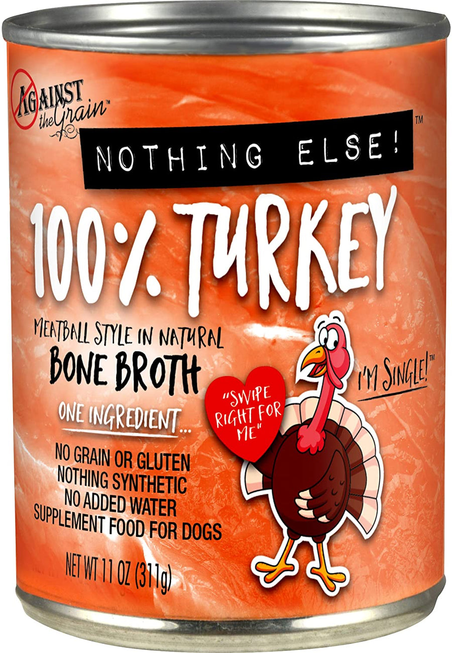 Against the Grain Nothing Else Grain Free One Ingredient 100% Turkey Canned Dog Food