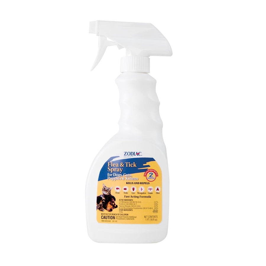 Zodiac Flea & Tick Spray For Dogs & Cats