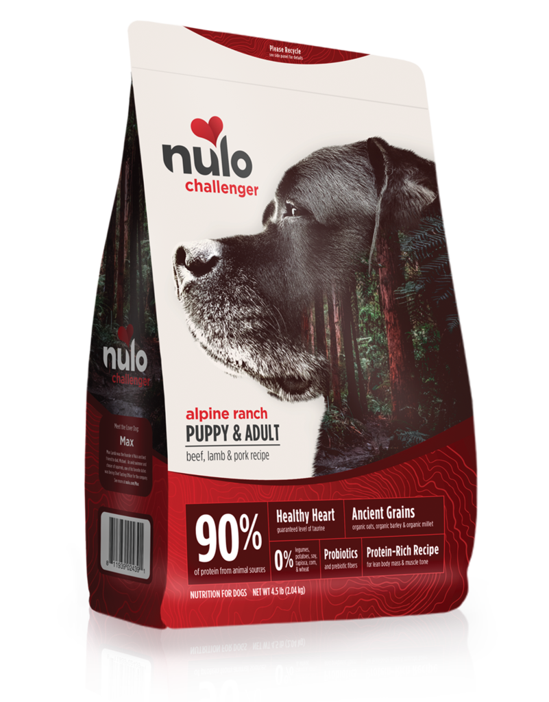 Nulo Challenger High-Meat Adult & Puppy Dry Dog Food Alpine Ranch Beef, Lamb & Pork Dry Dog Food