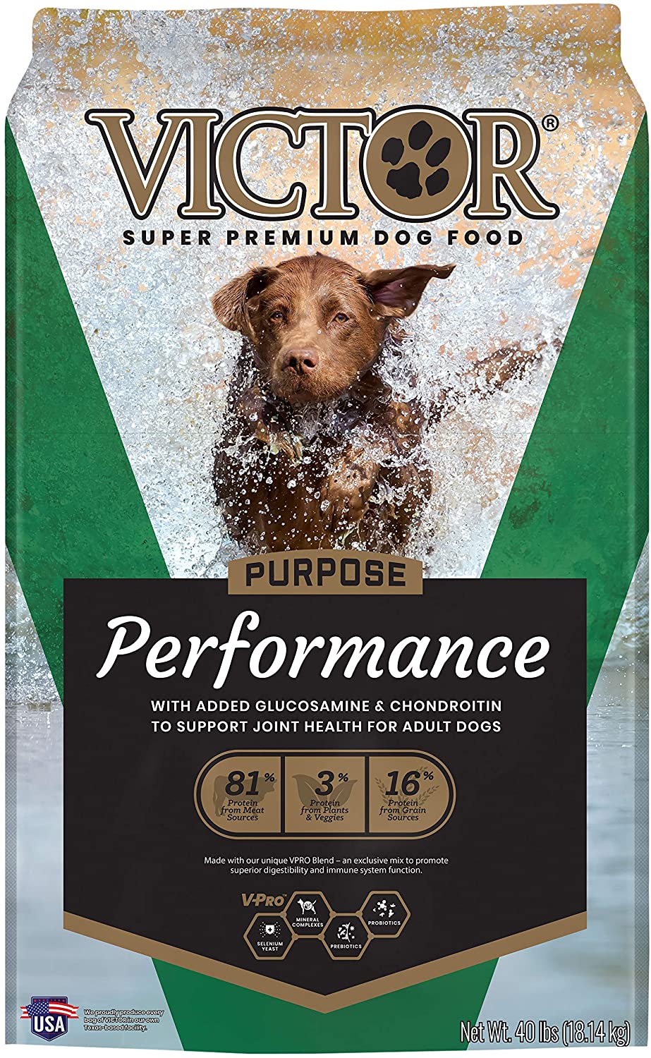Victor Purpose Performance With Glucosamine Dog Food