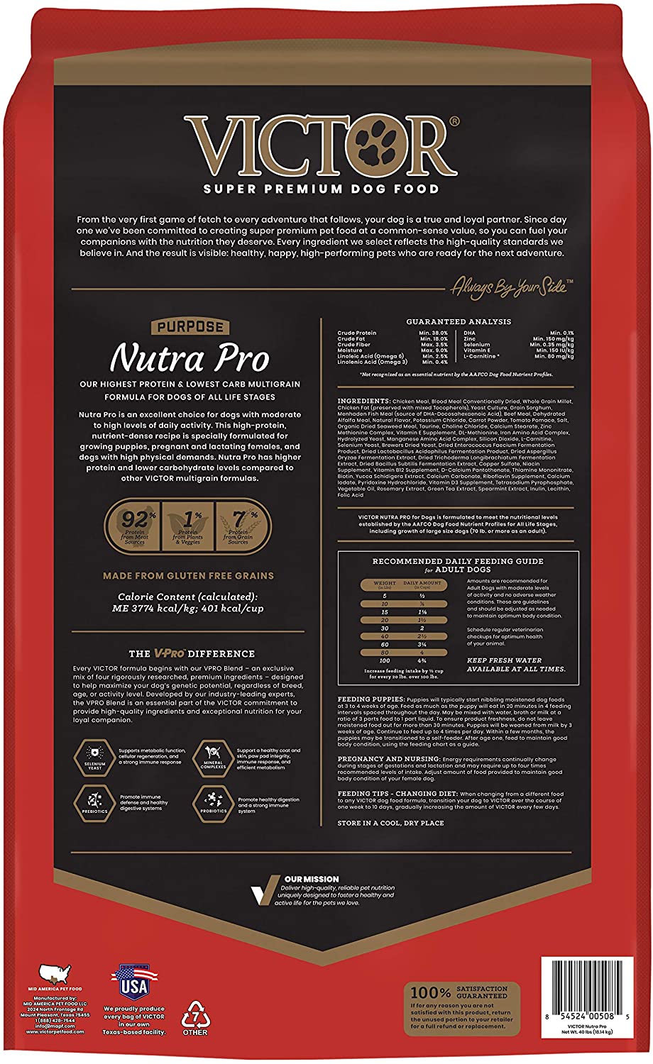 Victor Purpose Nutra Pro-Active Dog Food