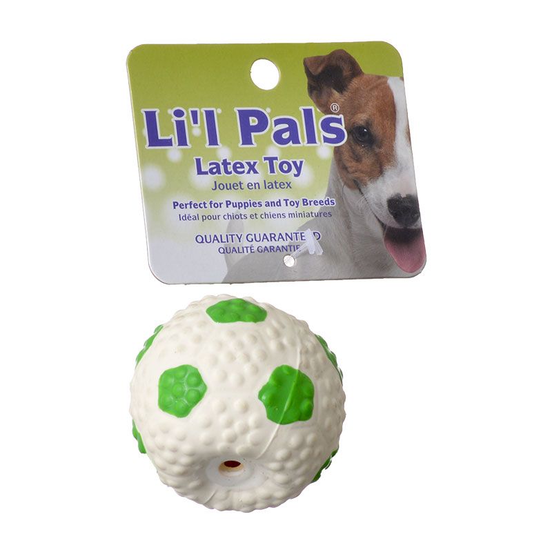 Li'l Pals Latex Soccer Ball Dog Toy