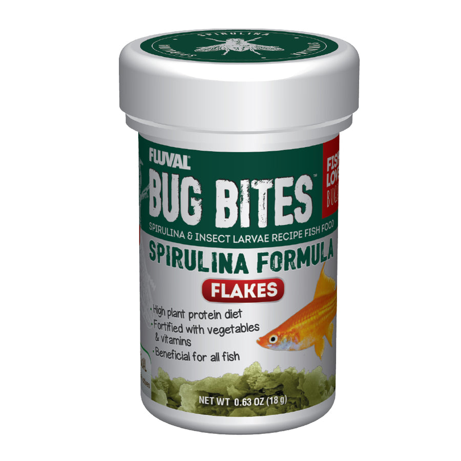 Fluval Bug Bites Spirulina Flakes