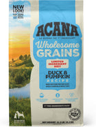 Acana Wholesome Grains Duck and Pumpkin Recipe Dry Dog Food 22.5lbs, Front of bag
