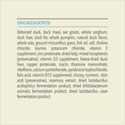 Acana Wholesome Grains Duck and Pumpkin Recipe Dry Dog Food, Ingredients