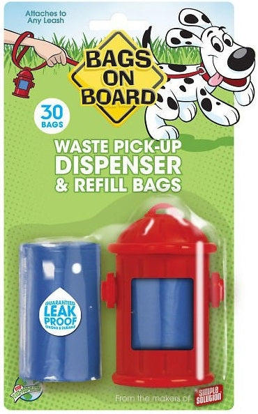 Bags on Board Fire Hydrant Dispenser, 30 Bags