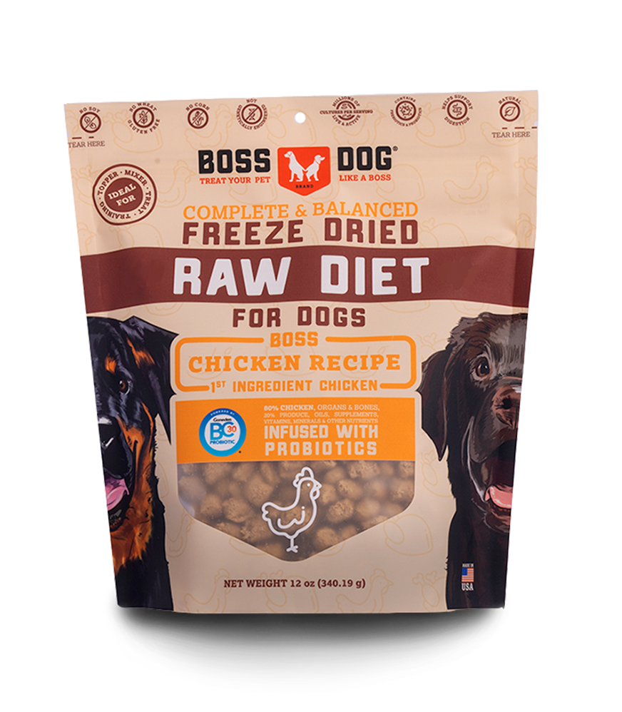 Boss Dog Freeze Dried Raw Diet Chicken Recipe For Dogs
