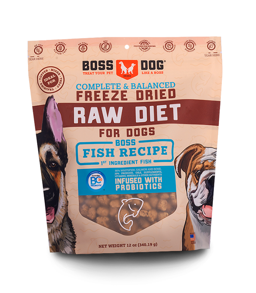 Boss Dog Freeze Dried Raw Diet Fish Recipe For Dogs