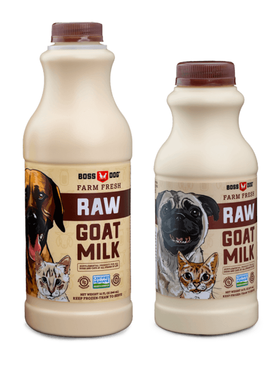 Boss Dog Raw Goat Milk 2 Bottle Sizes