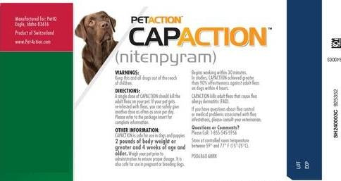 CapAction Flea Tablets for Dogs over 25 Lbs