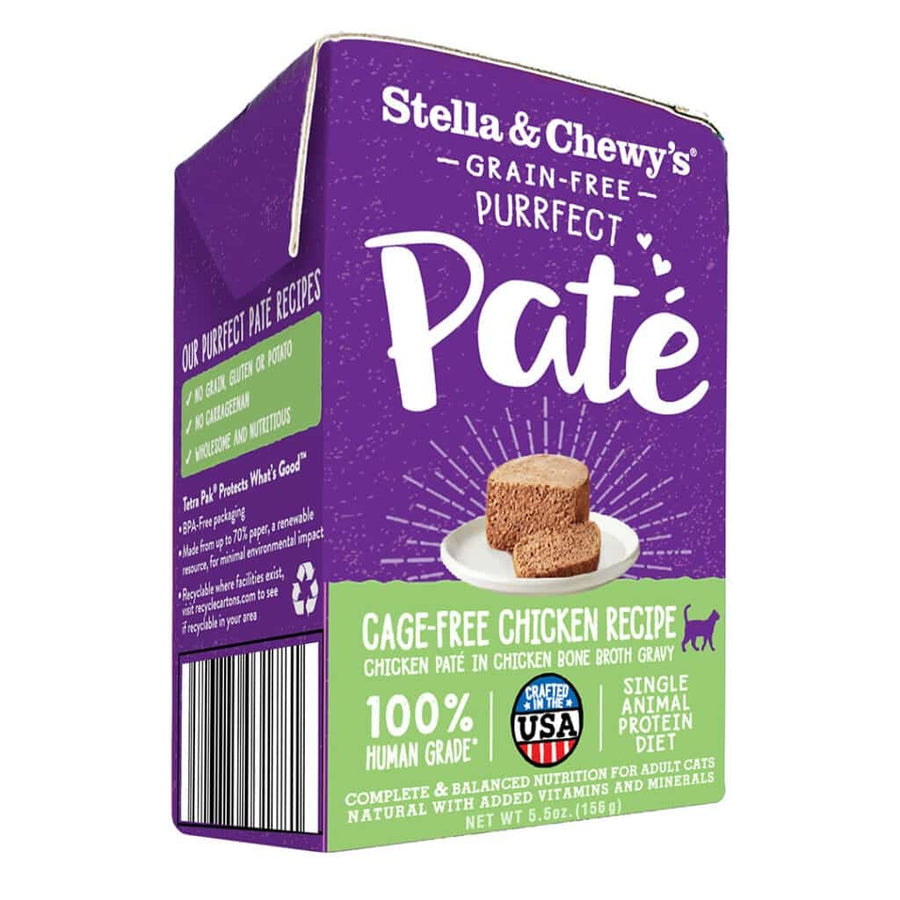 Stella & Chewy's Grain Free Purrfect Pate Chicken Carton Wet Cat Food