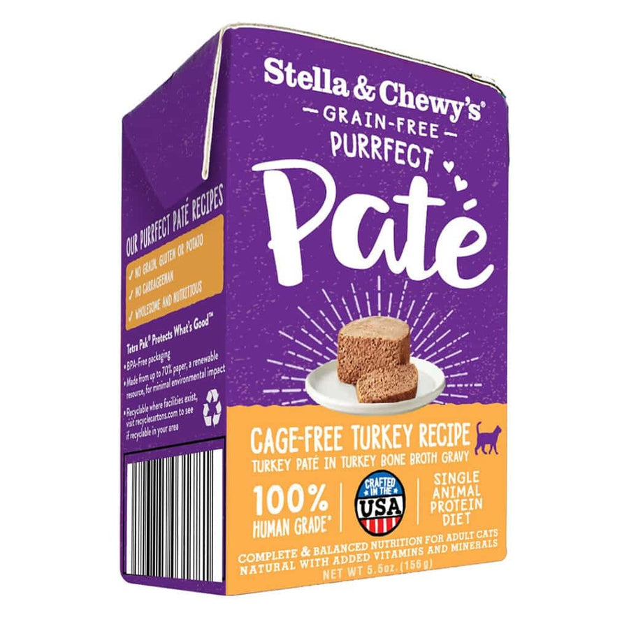 Stella & Chewy's Grain Free Purrfect Pate Turkey Carton Wet Cat Food