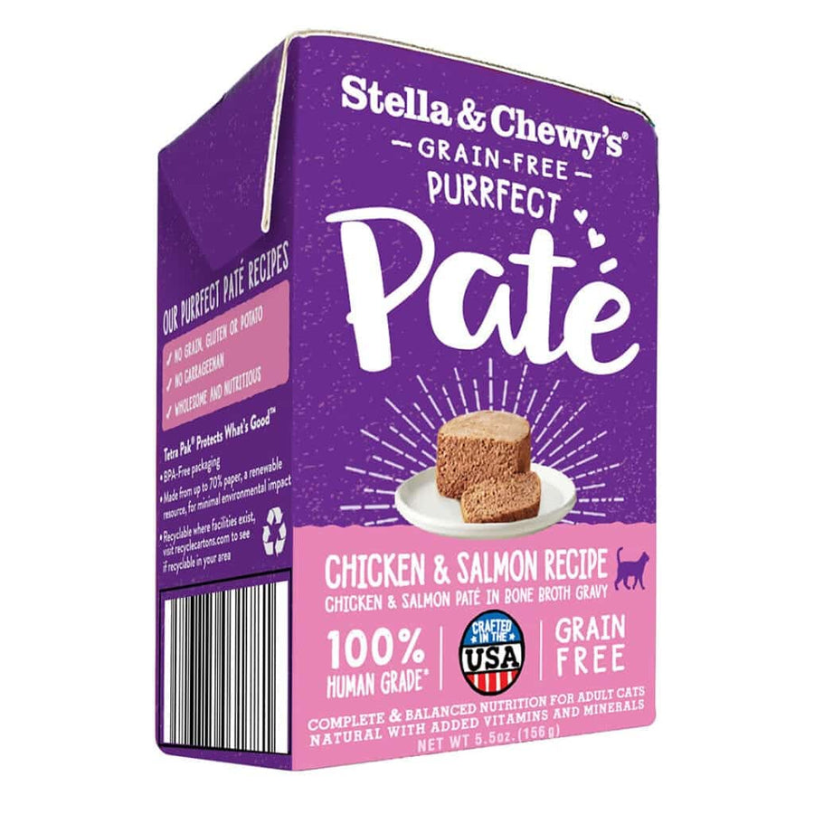 Stella & Chewy's Grain Free Purrfect Pate Chicken & Salmon Carton Wet Cat Food