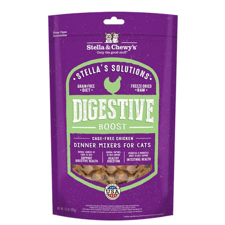 Stella's Solutions Digestive Boost & Support Grain Free Cage-Free Chicken Dinner Mixers for Cats