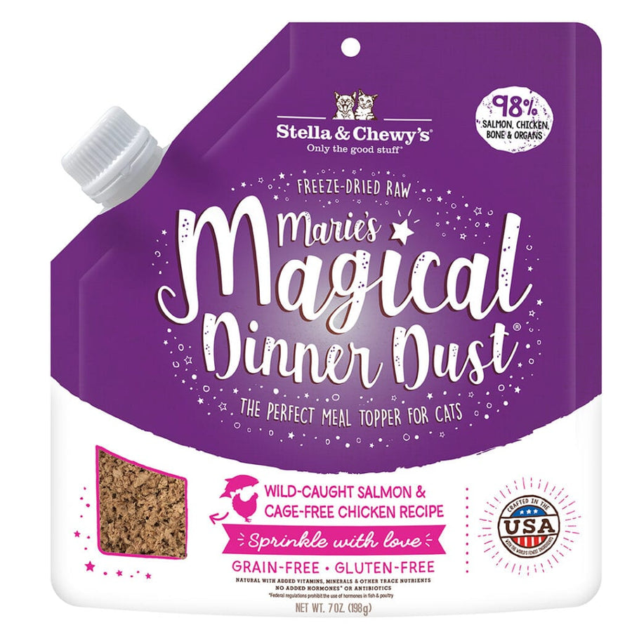 Stella & Chewy's Marie's Magical Dinner Dust Freeze Dried Meal Topper Salmon & Chicken Recipe for Cats