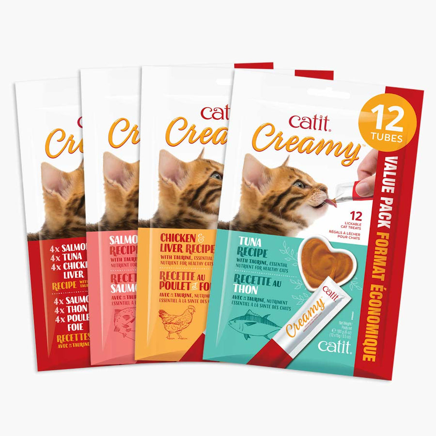 Catit Creamy Lickable Cat Treat Variety Pack