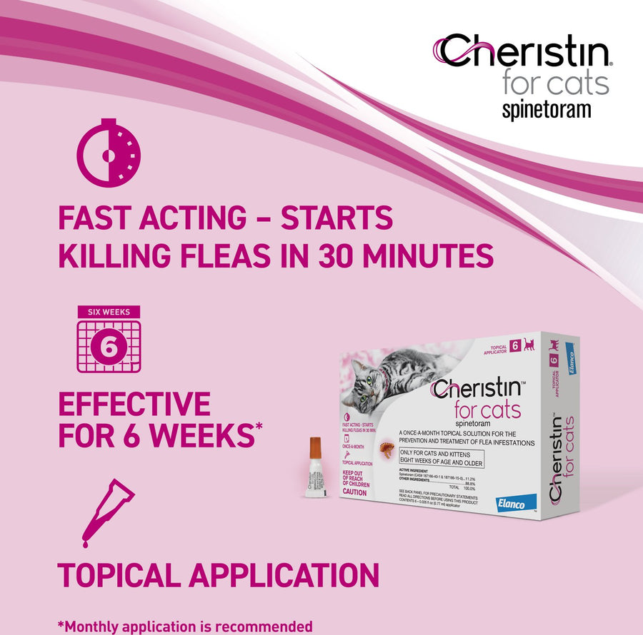 Cheristin Flea & Tick Topical Treatment For Cats