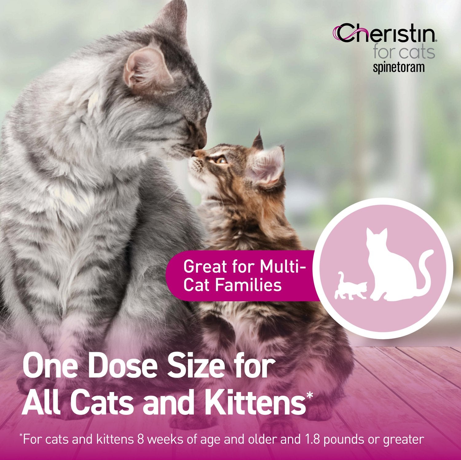 Cheristin Flea & Tick Topical Treatment For Cats