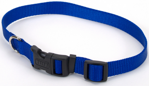 Coastal Pet Pet Products Tuff Buckle Adjustable Nylon Small and Medium Dog Collar Blue