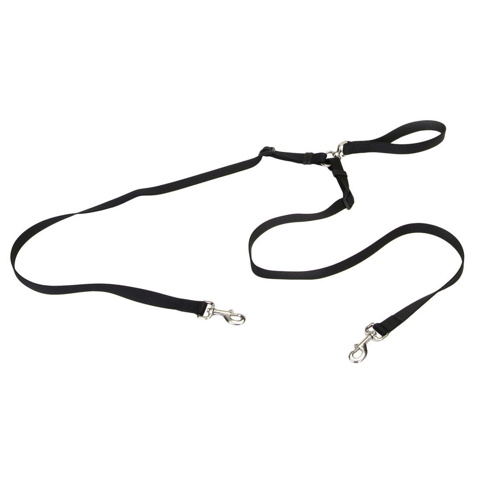 Coastal Pet Products 2 Dog Walker Tangle-Free Adjustable Leash, Full View