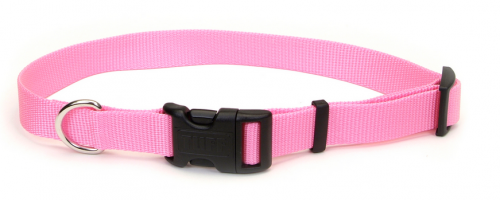 Coastal Pet Products Tuff Buckle Adjustable Nylon Medium Dog Collar, Pink