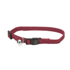 Coastal Soy Breakaway Cat Collar, Cranberry with bell