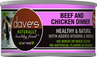 Dave's Naturally Healthy Beef and Chicken Canned Cat Food, Front of Can