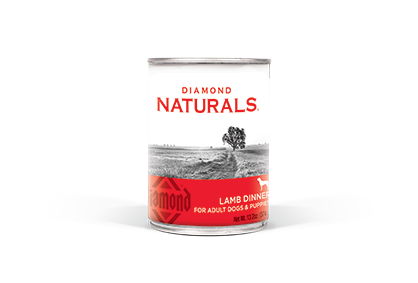 Diamond Naturals Lamb Dinner All Life Stages Canned Dog Food, Front of can