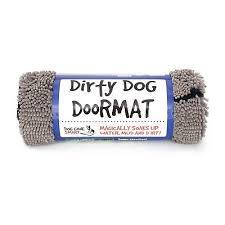 Dirty Dog Door Mat Gray, Front Packaging