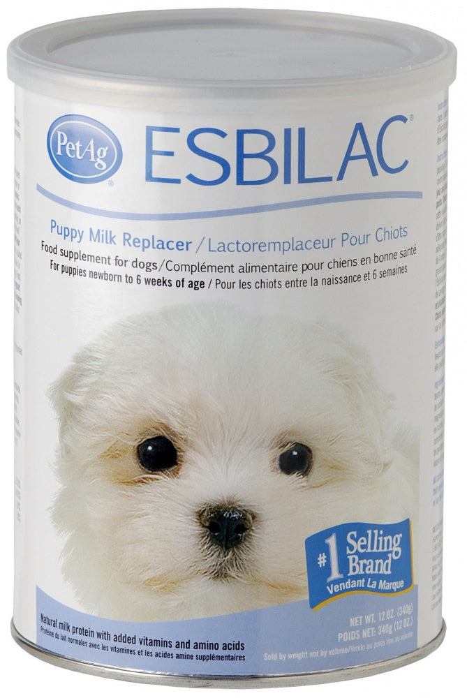 Esbilac Puppy Milk Replacer Powder 12oz, front of can