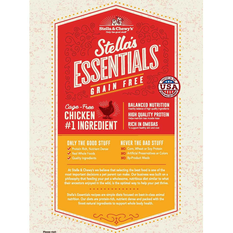 Stella's Essentials Grain Free Chicken & Lentil Recipe Dry Dog Food