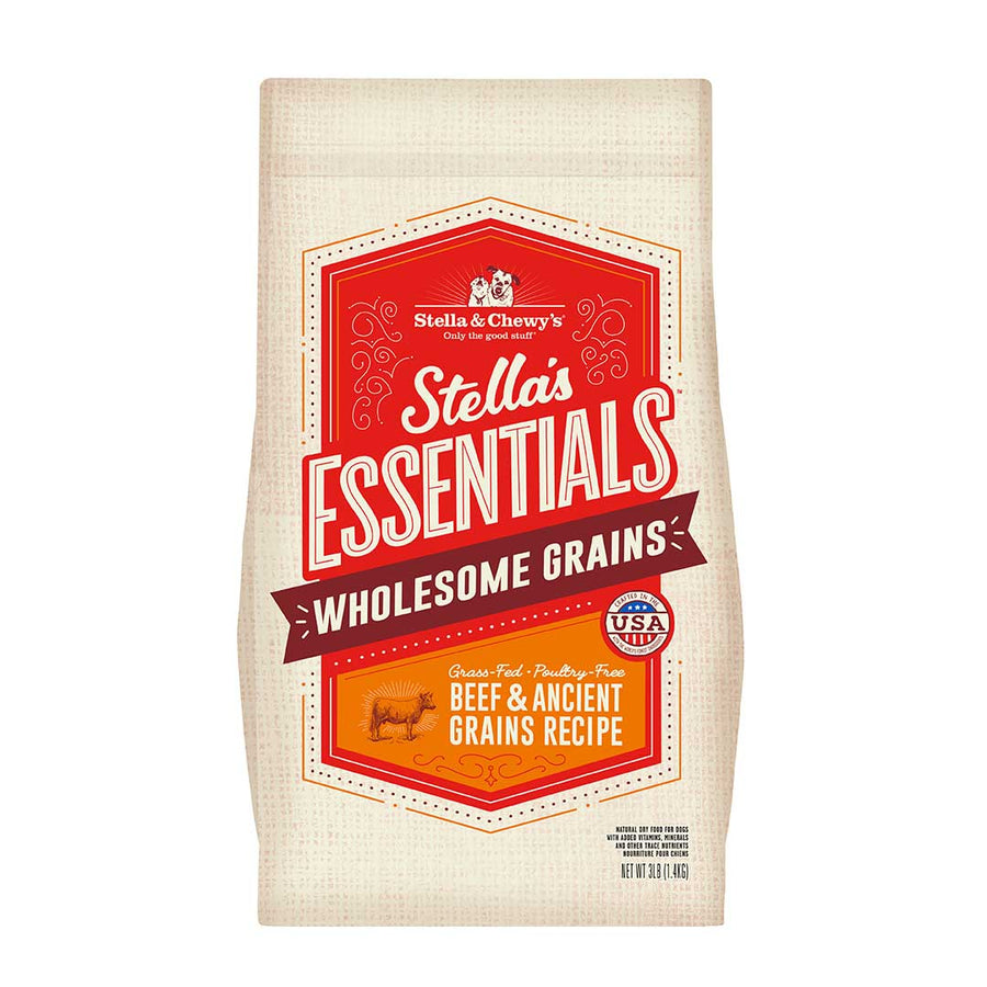 Stella & Chewy's Essentials Grass-Fed Beef & Ancient Grains Dry Dog Food