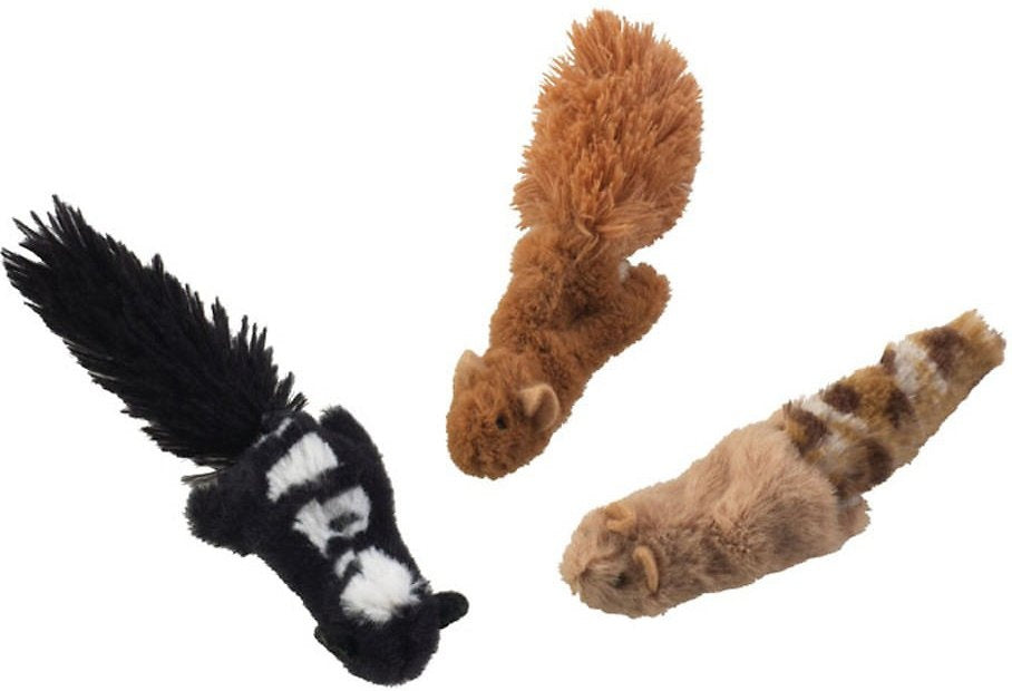 Ethical Pet SPOT Skinneeez Forest Creatures Cat Toys, Assorted