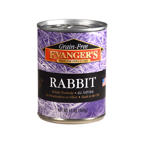 Evanger's Complements Grain Free Rabbit Canned Dog and Cat Food