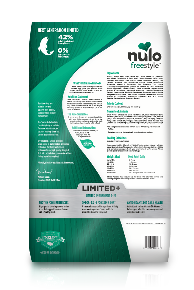 Nulo Freestyle Limited+ Pollock & Lentils Dog Food