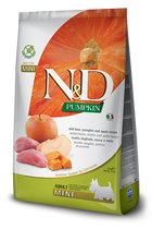 Farmina N&D Natural & Delicious Grain Free Mini Adult Boar, Pumpkin & Apple Adult Dog Dry Food 5.5lb, Side Front Packaging