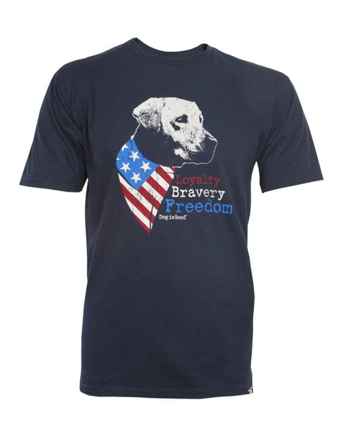 Freedom Dog T-shirt, Front Design