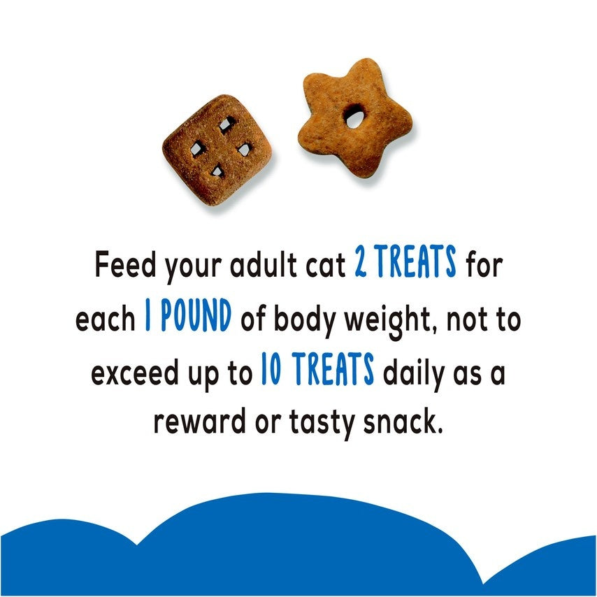 Friskies Party Mix Crunch Beachside Shrimp, Crab and Tuna Cat Treats, feeding guidelines