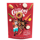Fromm Crunchy O's Pot Roast Punchers Dog Treats front of bag.