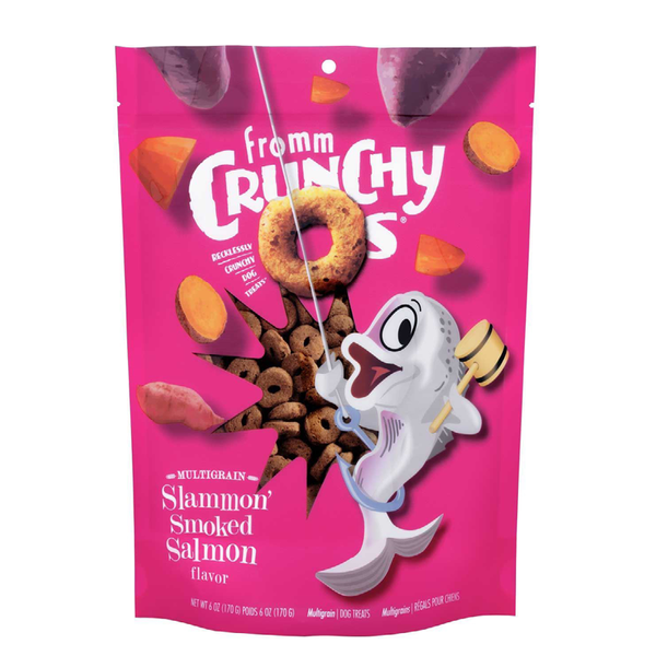 Fromm Crunchy O's Slammin' Salmon Dog Treats - Incredible Pets