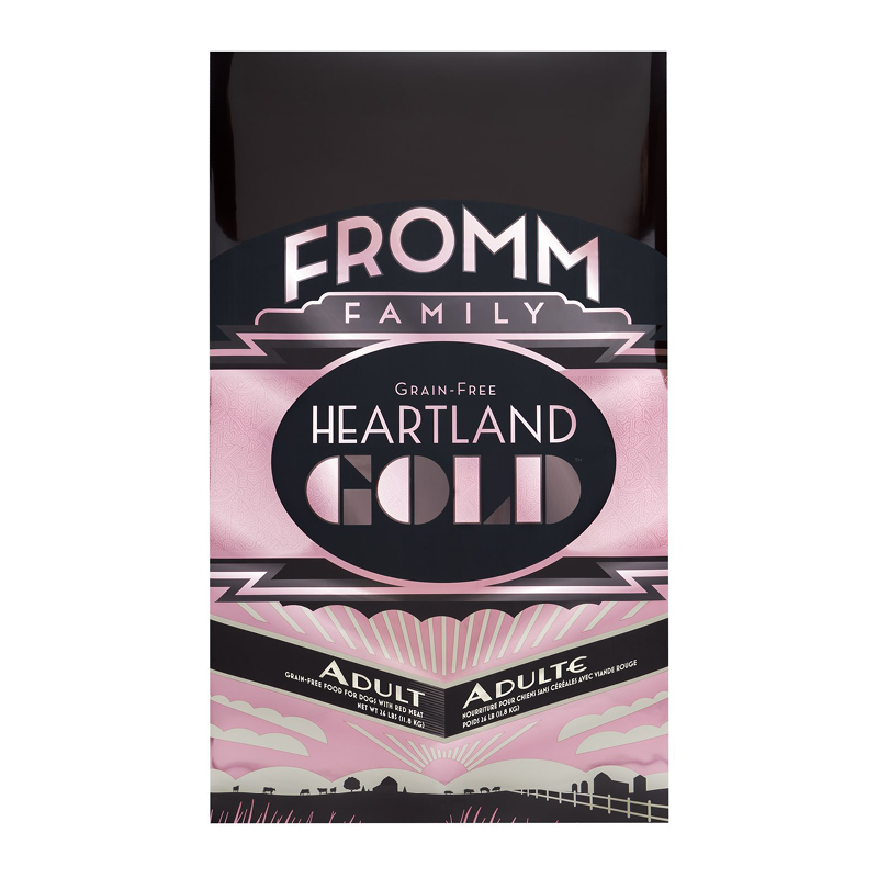 Fromm Heartland Gold Adult Food for Dogs front of bag.