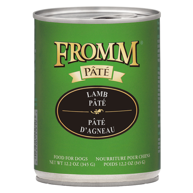 Fromm Lamb Pâté Canned Food for Dogs front of can.