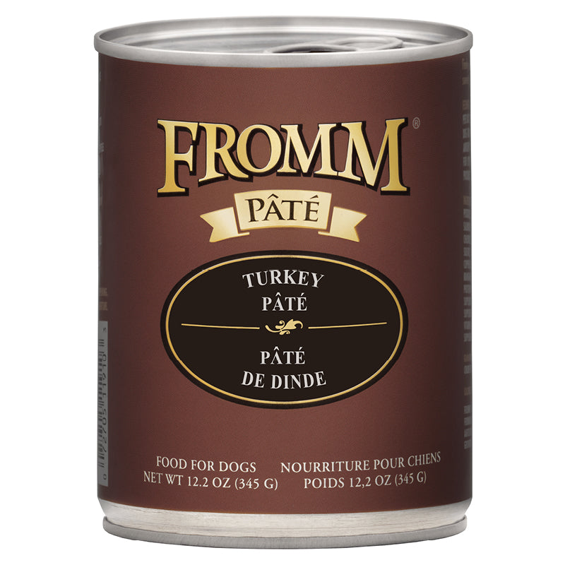 Fromm Turkey Pâté Canned Food for Dogs front of can.