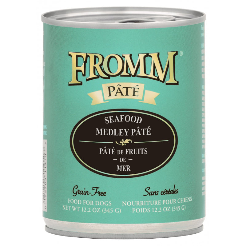 Fromm Seafood Medley Pâté Food for Dogs 12.2oz, Front Can