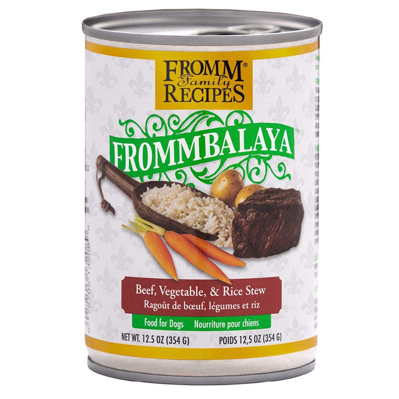 Frommbalaya Beef, Vegetable, & Rice Stew 12.5oz Front Can