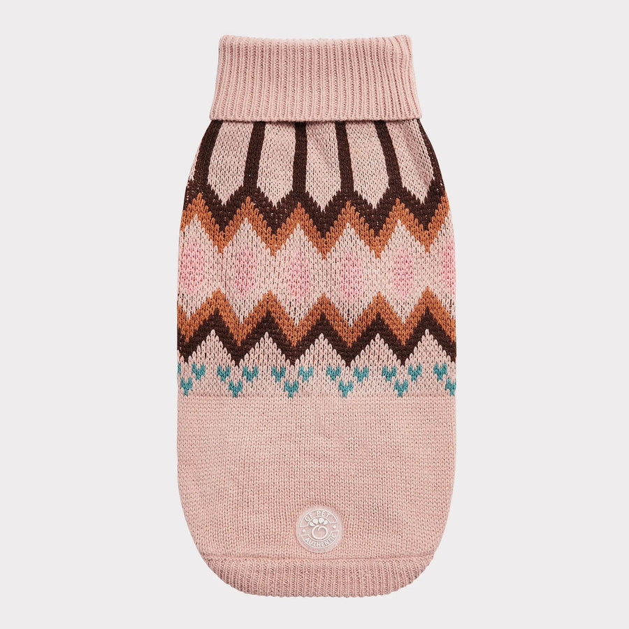 GF Pet Heritage Sweater Pink for Dogs Full View Back