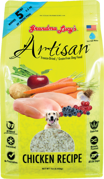 Grandma Lucy's Artisan Grain Free Chicken Freeze Dried Dog Food