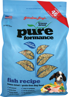 Grandma Lucy's Pureformance Fish Recipe Freeze Dried Grain Free Dog Food 10lb, Front of bag